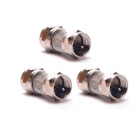 Переходник штекер F (папа) - штекер F (папа), 3 шт