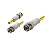 Разъем штекер BNC (папа) под винт с пружиной, 3 шт