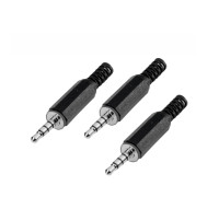 Разъем штекер mini-jack 3.5 мм 4-pin (папа), 3 шт