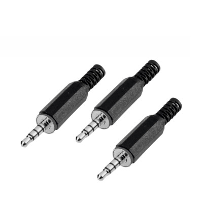 Разъем штекер mini-jack 3.5 мм 4-pin (папа), 3 шт