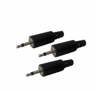 Разъем штекер micro- jack 2.5 мм (папа) моно (2 pin), пластик, 3 шт