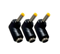 Переходник DC гнездо 5,5/2,5 мм (мама) - штекер 4,8/1,7 мм (папа), угловой,3 шт