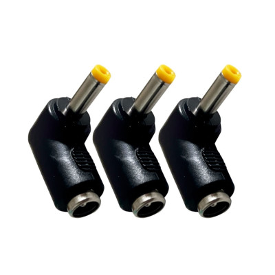 Переходник DC гнездо 5,5/2,5 мм (мама) - штекер 4,8/1,7 мм (папа), угловой, 3 шт