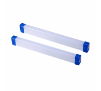 Лампа длиной 32 см USB на магните, холодный свет, 2 шт