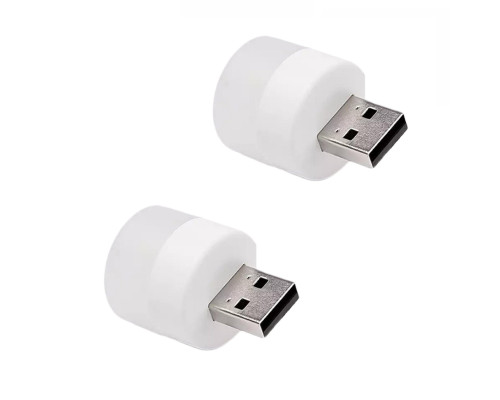 Портативная лампа светильник с питанием USB, холодный свет, 2 шт