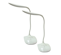 Настольная LED лампа на аккумуляторе, светильник с 3 режимами яркости на гибкой основе, 2 шт