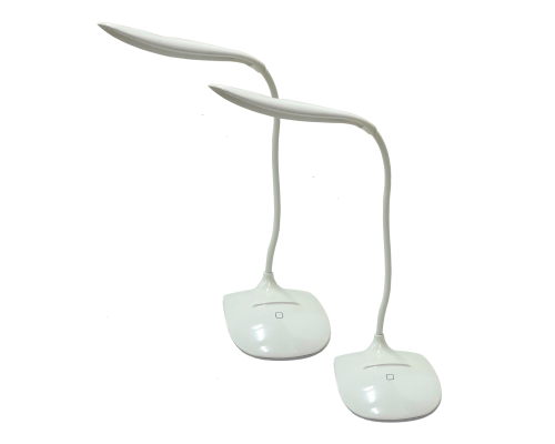 Настольная LED лампа на аккумуляторе, светильник с 3 режимами яркости на гибкой основе, 2 шт