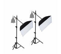 Софтбокс - студийный свет на штативе JBH с журавлём ES-35 для естественного освещения с крючком для противовеса, без лампочек, 2 шт