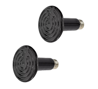 Нагревательные лампы для террариума или аквариума, керамические, 75W, 2шт