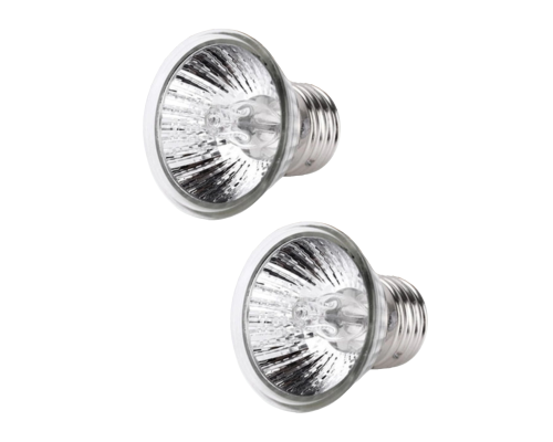 Ультрафиолетовые, греющие лампы для террариума Е27, 25вт, UVA+UVB, маленькие, 2шт