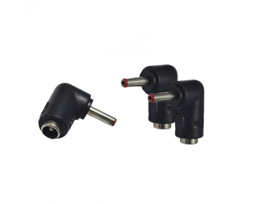 Переходник DC гнездо 5,5/2,5 мм (мама) - штекер 3,5/1,35 мм (папа), угловой, 3 шт