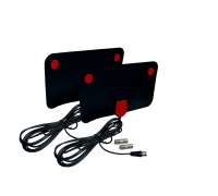 Телевизионная антенна для цифрового ТВ, компактная HDTV антенна без усилителя, черная, 2 шт