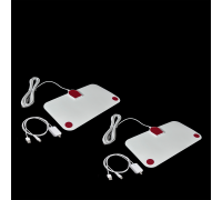 Телевизионная антенна для цифрового ТВ, компактная HDTV антенна с усилителем, белая, 2 шт