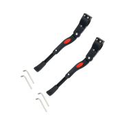 Металлическая подножка для велосипеда, черная, 2 шт