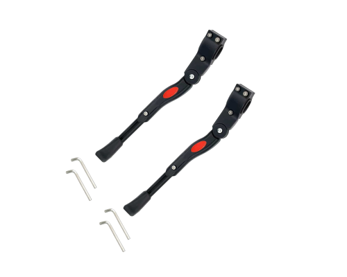 Металлическая подножка для велосипеда, черная, 2 шт