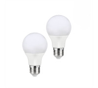 Лампа светодиодная 3000К/Е27/9Вт, теплый свет, 2 шт