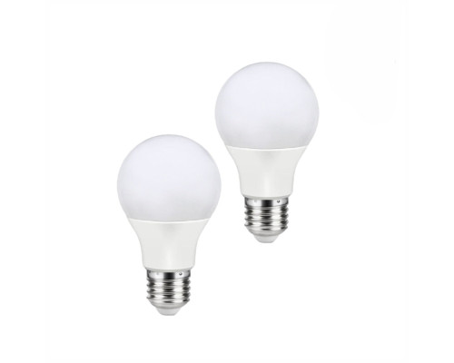 Лампа светодиодная 3000К/Е27/9Вт, теплый свет, 2 шт