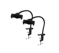 Гибкий держатель GDTS-B для телефона на усиленной струбцине, черный, 2 шт