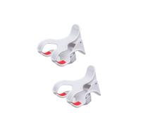 Прищепка белая для фитолампы для шарового крепления диаметром 1.6 см, 2 шт