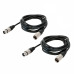 Кабель для микрофона XLR (M) - XLR (F) 1.5 м, 2 шт