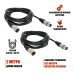 Кабель 2 м для микрофона XLR (M) - XLR (F), 2 шт