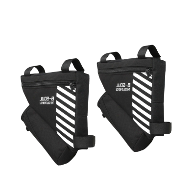 Велосумка на раму VB-01, сумка для велосипеда дорожная, черная, 2 шт