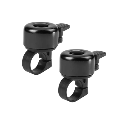 Звонок на велосипед VZV-01, черный, 2 шт