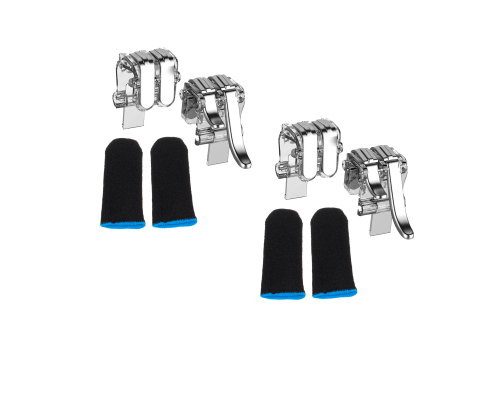 Триггеры L1R1 W6 для игры в PUBG и сенсорные напальчники, по 2 пары