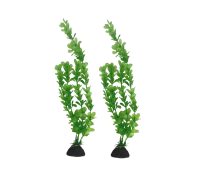 Растение искусственное, декор для аквариума, Перистолистник зелёный, 2 шт