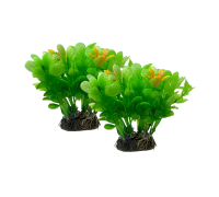 Растение искусственное, декор для аквариума, Людвигия зеленая, 2 шт