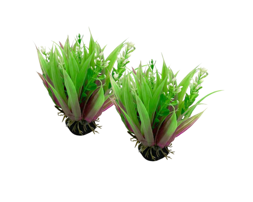 Растение искусственное, декор для аквариума, Рео покрывальчатое, 2 шт