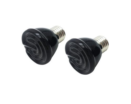 Нагревательная керамическая лампа для террариума, маленькая, 100 Вт, 2 шт