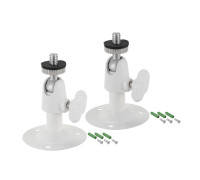 Настенное крепление NKSH-14W с шаровой головкой и резьбой 1/4", цвет белый, 2 шт