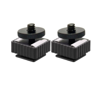 Комплект крепления для камер на штатив: 2 держателя PAZ-14 и 2 адаптера с резьбой 1/4 и в паз с одной гайкой