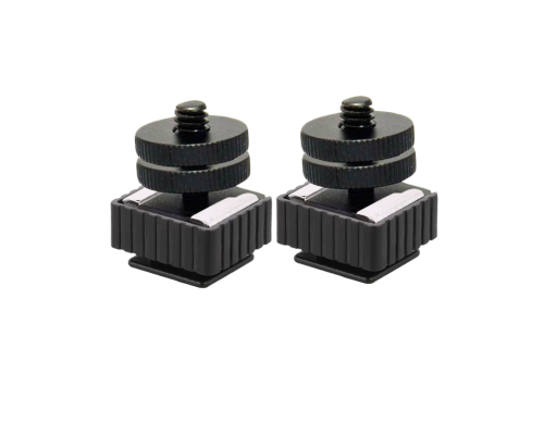 Комплект крепления для камер на штатив: 2 адаптера PAZ-14 и 2 переходника с резьбой 1/4 и в паз с двумя гайками