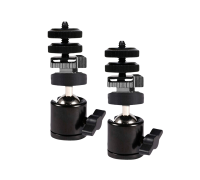 Комплект крепления для камер на штатив: 2 адаптера PAZ-14, 2 переходника AD2 с гайками и 2 шарнира с резьбой 1/4