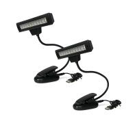 Подсветка для пюпитра 10LED на прищепке с кабелем USB, 2 шт