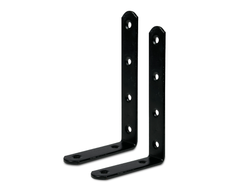 Бытовой уголок черный 128*77*20*3 мм, 2 шт