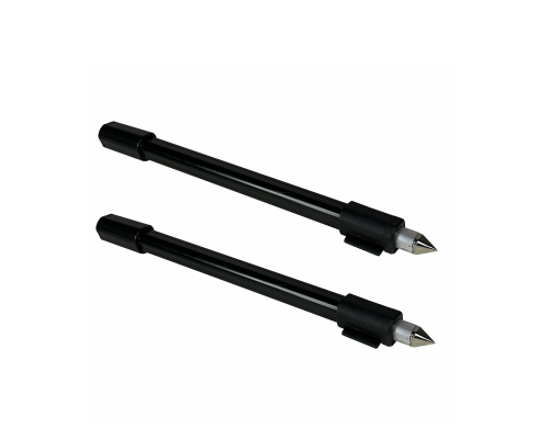 Телескопическая подставка под держатель для удочки, с острым металлическим наконечником, 2 шт