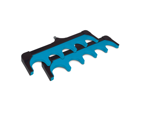 Держатель для удочек, 5 мест, с резьбовым креплением, цвет синий, 2 шт