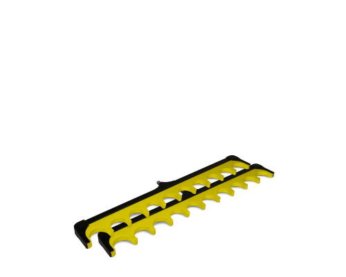 Держатель для удочек, 10 мест, с резьбовым креплением, цвет желтый, 2 шт