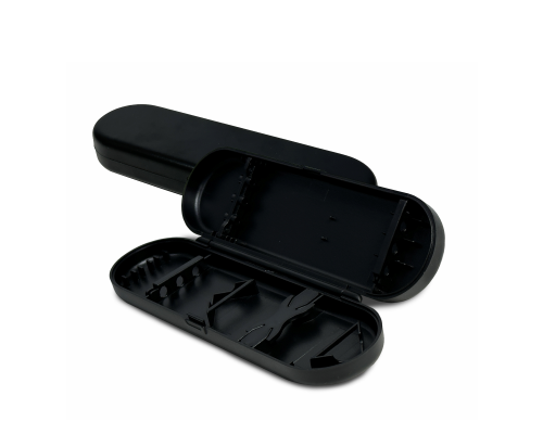 Чехол кейс на 3 дротика, 15.7х5.1х2.2 см, цвет черный, пластик, 2 шт