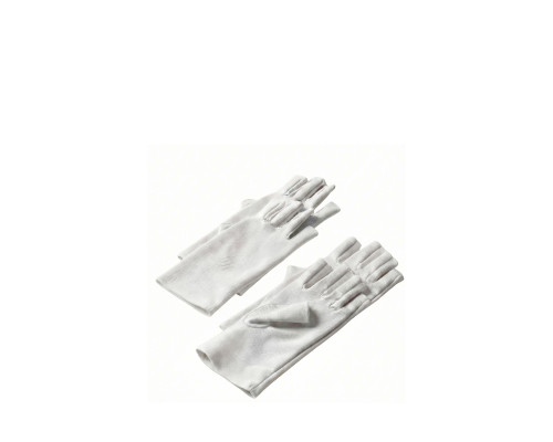 Перчатки для защиты кожи от УФ излучения для маникюра, цвет белый, 2 пары