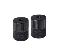 Переходник с резьбы 5/8"(F) на резьбу 1/4"(F), черный, 2 шт