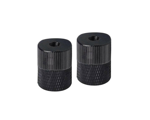 Переходник с резьбы 5/8"(F) на резьбу 1/4"(F), черный, 2 шт