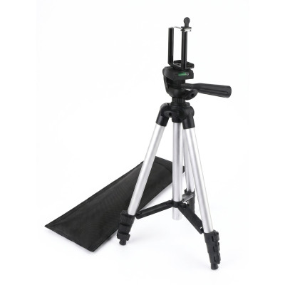 Штатив для камеры и телефона Tripod 3110 с чехлом и запасным зажимом для телефона