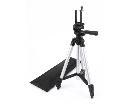 Штатив для камеры и телефона Tripod 3110 с чехлом и запасным зажимом для телефона