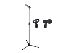 Микрофонная стойка трипод ML-03 с держателями для микрофона