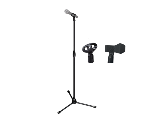 Микрофонная стойка трипод ML-03 с держателями для микрофона