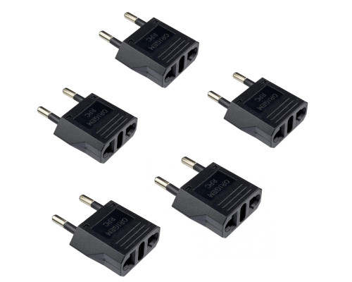 Универсальный адаптер-переходник на евровилку IR39, черный, 5 шт.